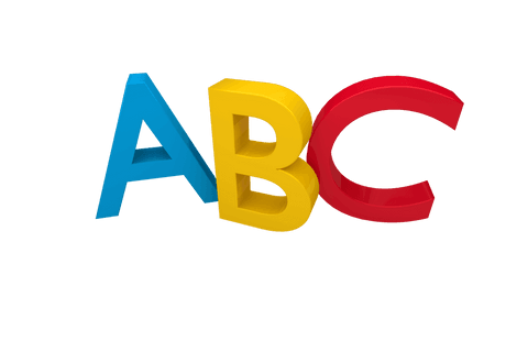 colorful 3d abc letters on transparent background - Download Free Stock Videos Pikwizard.com