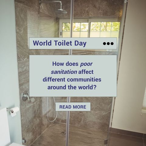 world toilet day awareness digital composition in modern bathroom - Download Free Stock Templates Pikwizard.com