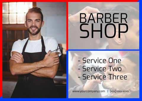 professional barber ready to serve clients at modern shop - Download Free Stock Templates Pikwizard.com