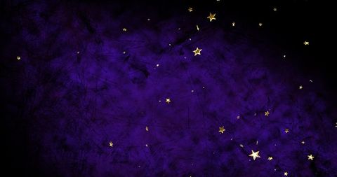 Stars Against Deep Blue Background Twinkling in Dark Sky