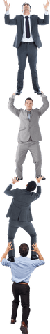 Stack of Transparent Businessmen Balancing Multiple Tasks - Download Free Stock Videos Pikwizard.com