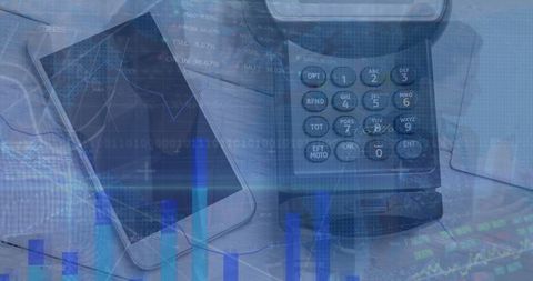 Digital Finance: Payment Terminal and Smartphone Analyzing Data - Download Free Stock Images Pikwizard.com