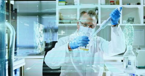 Senior Scientist Pipetting Solution in Modern Laboratory