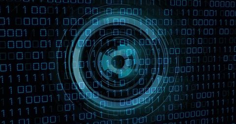 Futuristic Digital Code and Interface with Binary Overlay - Download Free Stock Images Pikwizard.com