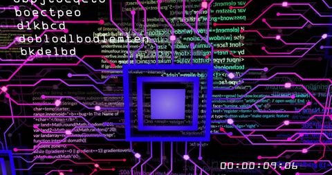 Futuristic Circuit Board with Data and Code Visual - Download Free Stock Images Pikwizard.com
