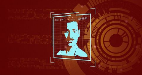 Digital biometric interface with face recognition