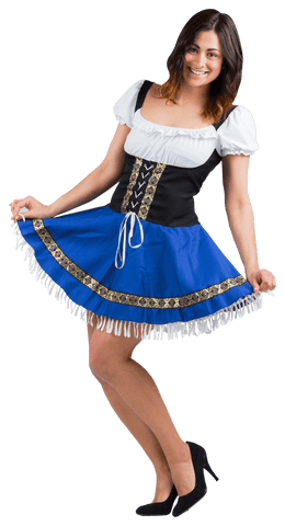 Happy Woman in Traditional Dress on Transparent Background