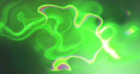 Neon Green Abstract Waves on Black Background - Download Free Stock Images Pikwizard.com