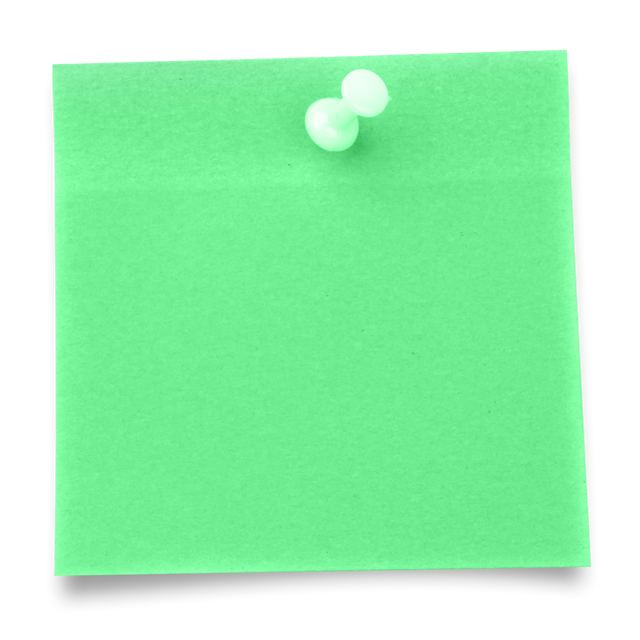 Green Transparent Sticky Note with Thumbtack Isolated - Download Free Stock Videos Pikwizard.com