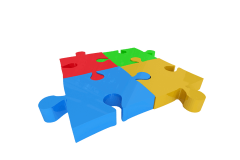 colorful puzzle pieces on transparent background for autism awareness - Download Free Stock Videos Pikwizard.com