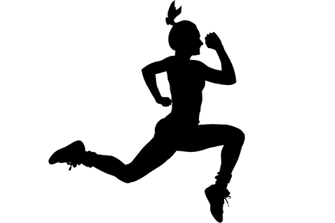 Athletic Silhouette of Running Sportswoman on Transparent Background - Download Free Stock Videos Pikwizard.com