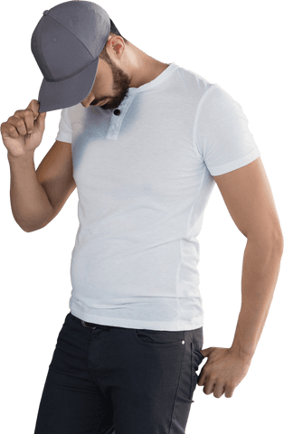 confident man wearing t-shirt and cap transparent background - Download Free Stock Videos Pikwizard.com