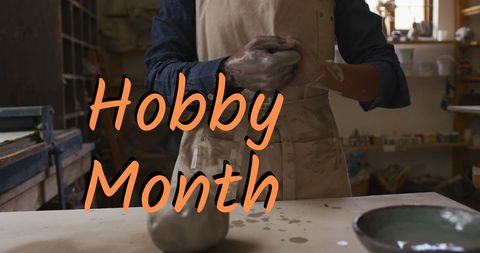 Pottery craft enjoyment highlighting hobby month celebration