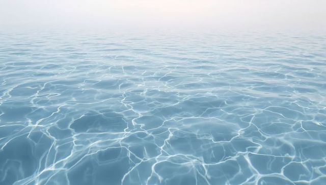 Sunlit ocean surface shimmering with light caustics and gentle ripples