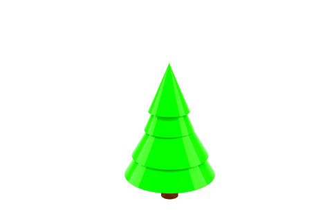 green conical tree illustration on transparent background - Download Free Stock Videos Pikwizard.com