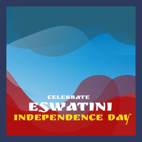 abstract illustration celebrating eswatini independence day - Download Free Stock Templates Pikwizard.com