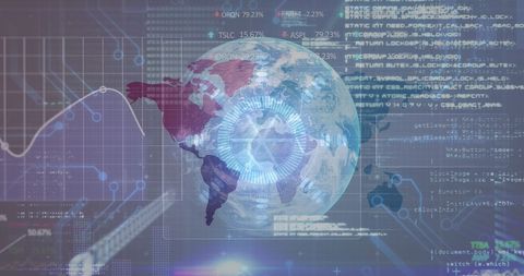 Global Data Processing: Technology Interface Concept - Download Free Stock Images Pikwizard.com