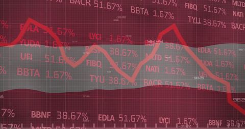 Financial data overlay on austrian flag illustrating market trends