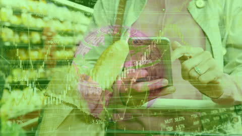 Digital Finance Overlaying Lifestyle Scene