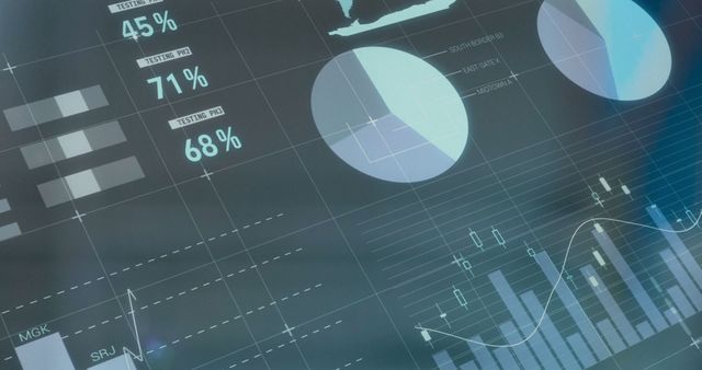 Financial Data Charts and Graphs on Screen - Download Free Stock Images Pikwizard.com