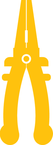 yellow pliers vector icon on transparent background for construction design - Download Free Stock Videos Pikwizard.com