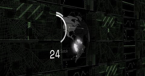 Futuristic Global Data Processing Digital Interface - Download Free Stock Images Pikwizard.com