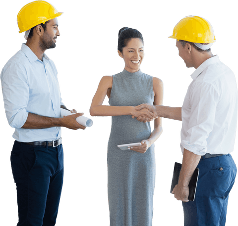 transparent team of engineers shaking hands for successful deal - Download Free Stock Videos Pikwizard.com