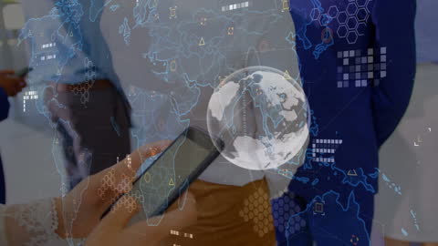 Digital Data and Global Connectivity Concept