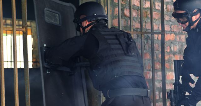 SWAT Team in Action During Tactical Training - Download Free Stock Images Pikwizard.com