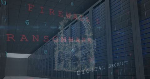 Digital Security Concept in High-Tech Server Room - Download Free Stock Images Pikwizard.com