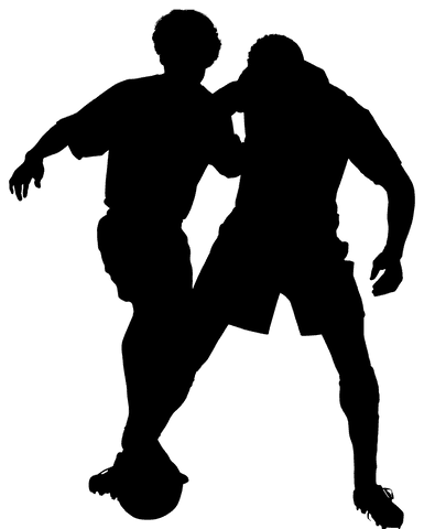 Transparent Silhouette of Male Football Player Ready for Action - Download Free Stock Videos Pikwizard.com