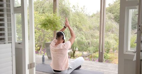 Man Meditating Outside for Personal Wellness