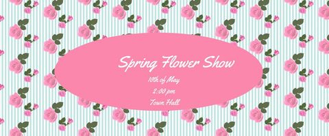 Pastel Floral Spring Event Announcement Template