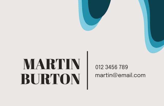 Modern Minimalist Business Card with Abstract Elements - Download Free Stock Videos Pikwizard.com