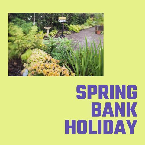 spring bank holiday garden with vibrant blossoms - Download Free Stock Templates Pikwizard.com