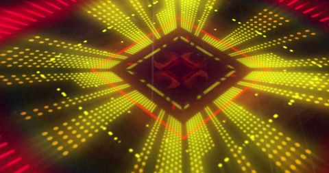 Vibrant Geometric Light Rays in Synchrony