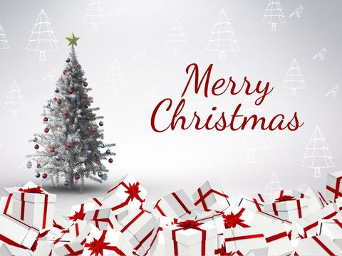 Christmas Tree with Gift Boxes Celebrating Festive Joy - Download Free Stock Templates Pikwizard.com