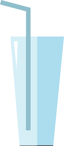 transparent blue glass with straw icon for refreshment themes - Download Free Stock Videos Pikwizard.com