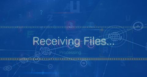 Digital Data Transfer and Processing Interface Visualization - Download Free Stock Images Pikwizard.com