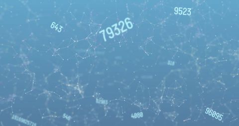 Abstract Digital Network with Changing Numbers Background - Download Free Stock Images Pikwizard.com