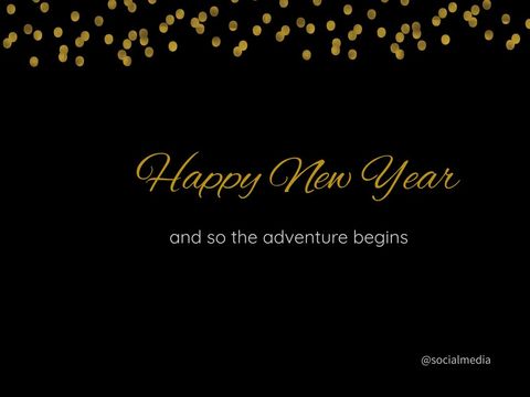 Elegant New Year Celebration with Gold Sparkles - Download Free Stock Templates Pikwizard.com
