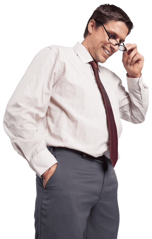Confident Transparent Businessman Smiling with Glasses in Hand - Download Free Stock Videos Pikwizard.com