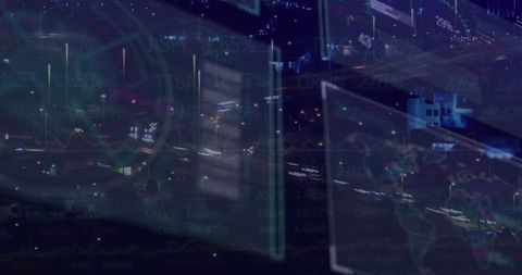 Digital Panels Over City Highway Displaying Real-Time Market Data - Download Free Stock Images Pikwizard.com
