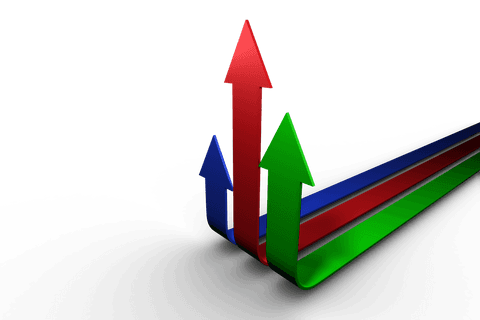Colorful Arrows on Transparent Background Suggesting Growth Concept - Download Free Stock Videos Pikwizard.com