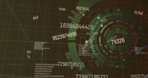 Digital Interface with Data Processing Interface and Scanning Elements - Download Free Stock Images Pikwizard.com