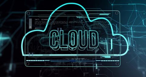 Futuristic Cloud Computing Digital Innovation Concept - Download Free Stock Images Pikwizard.com