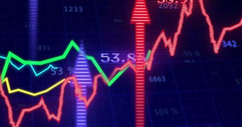 Dynamic Stock Market Graphs Over Digital Interface - Download Free Stock Images Pikwizard.com