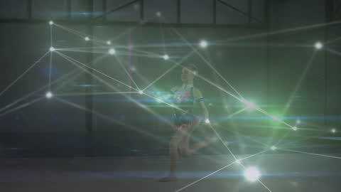 Digital Connections Overlay with Ballet Dancer Concept