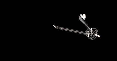 School icons collage on black digital background