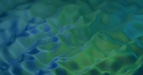 Spring Sale Red Text on Green and Blue Liquid Background